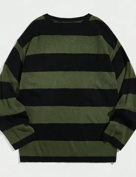 Jersey de hombre con bloques de color a rayas L - Shein - FashionsVida