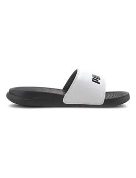 Ciabatte nere con fascia bianca Popcat 20 Jr 38 - Puma - FashionsVida