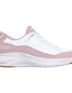 Sneaker Slip-ins Contour Foam White Mesh / Lavender Duraleather / Leather / Trim EU 41 - Skechers - FashionsVida