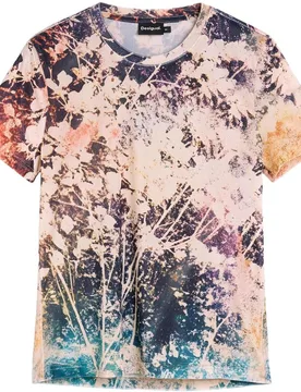 Camiseta de mujer estampado tie dye - Desigual - FashionsVida