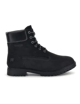 Scarponcini neri in nabuk con lacci 2026305411A 43 - Wrangler - FashionsVida