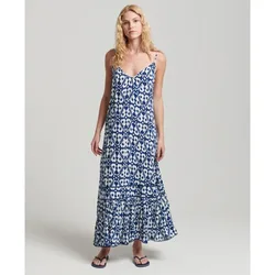 Vestito Senza Maniche Vintage Long Beach Cami Arrow Ikat Blue M