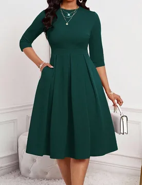 Vestidos elegantes para oficina, fiesta y Año Nuevo para damas, aptos para primavera, verano, otoño e invierno XL - Shein - FashionsVida