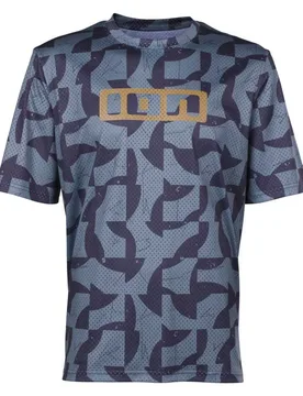 Maglia A Maniche Corte ic Mesh Aop Sage / Grey - Ion - FashionsVida