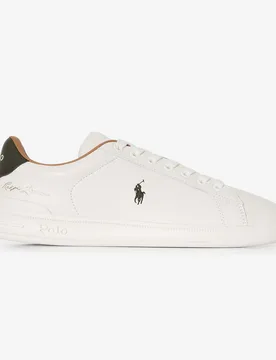 Polo Heritage Court Signature blanc/kaki 42 - Ralph Lauren - FashionsVida