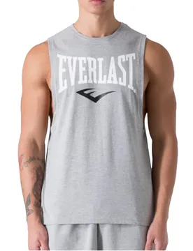 T-shirt Sans Manches Logo Grey Melange S - Everlast - FashionsVida