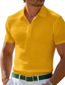 Summer Men's Pure Color Casual Sports Polo Shirt with a Turned-Down Collar and Short Sleeves, Breathable Polo Shirt for Tennis - Aliexpress - FashionsVida