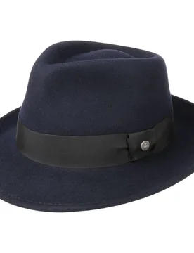 City Felt Hat by - blue - Unisex - Size: S (54-55 cm) - Lierys - FashionsVida