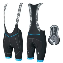 Pantaloncini ciclismo fondello in gel FAME nero blu