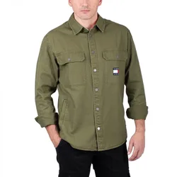 Faded Flag Overshirt Northwood Olive XS Herren
