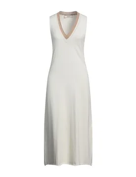 Midi-Kleid Damen Elfenbein M,XS Damen - AKEP - FashionsVida