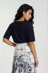 MIDI SKIRT WITH ELASTIC WB POCKETS female