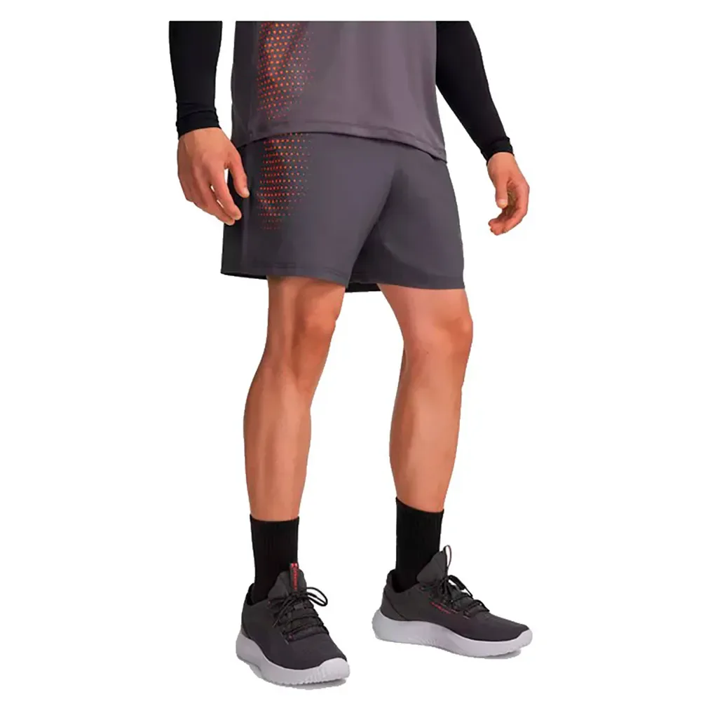 Short Tech Play Gray / Outrageous Orange L - Under armour - FashionsVida