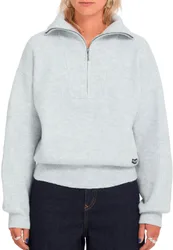 Pull demi-zippé - Voltrane Sweater W Bone Heather - Taille M - Gris