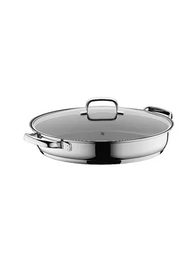 Schmorpfanne/ Fischpfanne oval 38 x 26 cm Cromargan silber - WMF - FashionsVida