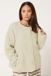 Women's Petite Borg Jacket in Ivory Size: 10 - Ivory - Size: 10