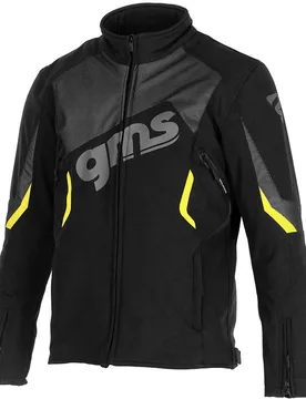 Giacca Moto SOFTSHELL ARROW Nero Giallo taglia XL - gms - FashionsVida