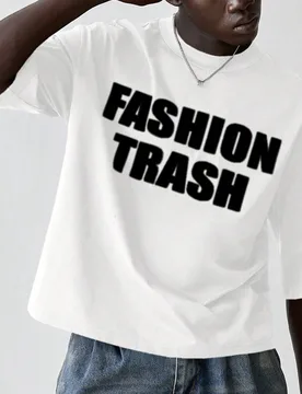 Camiseta de manga corta informal y holgada con estampado de letras inglesas, para hombre, de verano XL - Shein - FashionsVida
