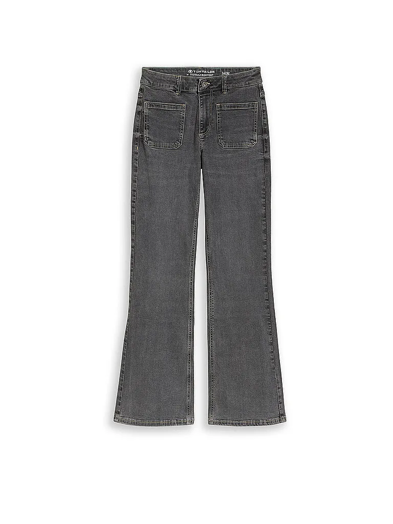 Jeans Flared Fit TTSTELLA gris 28/L32 - Tom tailor - FashionsVida