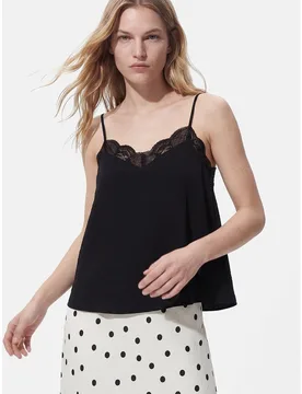 Top lencero de tirantes de mujer - Pieces - FashionsVida