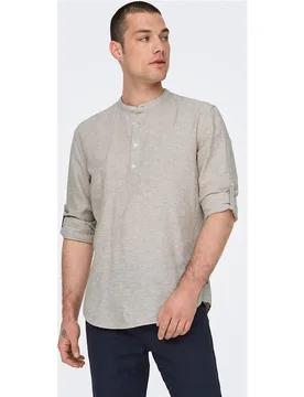 Only & Sons - Camisa de lino de hombre - Only & Sons - FashionsVida