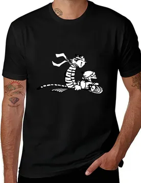 Calvin & Hobbes' T-Shirt Casual Basic Short Sleeve T-Shirt - Aliexpress - FashionsVida