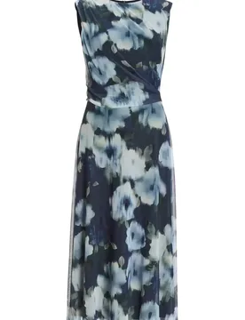 Midi Kleid aus weichem Mesh mit Ika female - 38 - FashionsVida