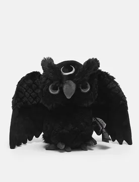 Plüschfigur - Kreeptures - Owlman Plush - schwarz/rot - None - unisex - Killstar - FashionsVida