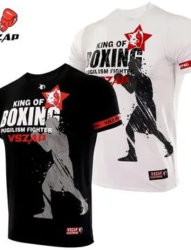 VSZAP Boxing King Mma Large Tight T-shirt Summer Sanda Judo Fitness Running Training Short Sleeve T-shirt 3D Fitness Top S-4XL - Aliexpress - FashionsVida