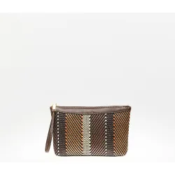 Sfera - Cartera rafia estampada