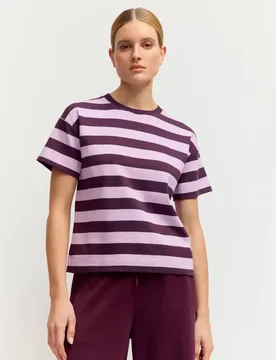 Striped heavy T-Shirt female - S - FashionsVida