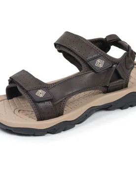 Sandales sport Marron foncé marron 43 - Isotoner - FashionsVida