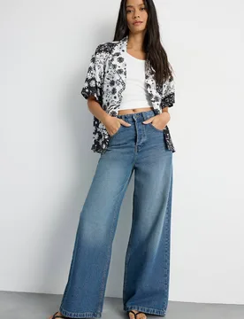 Women's Mono Scarf Print Button Through Blouse Size: 14 - Mono - Size: 14 - Warehouse - FashionsVida