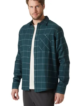 Aker flannel camisa montaña manga larga hombre Verde (L) - Helly Hansen - FashionsVida