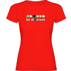 Be Different Swim Short Sleeve T-shirt Red M Women