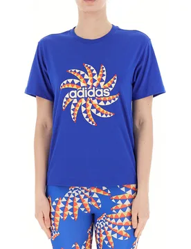 Adidas T-shirt con logo BLU S - Adidas - FashionsVida
