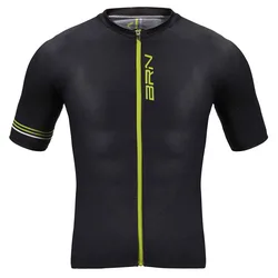 Maglia A Maniche Corte Cross Black / Fluo Yellow