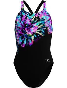 Maillot De Bain Female Placement Printed Powerback - Speedo - FashionsVida