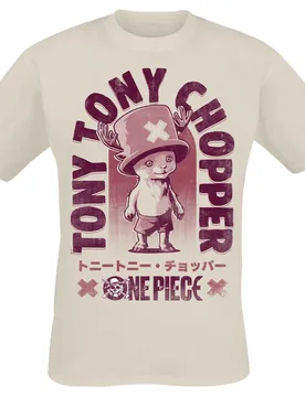 Anime T-Shirt - Tony Tony Chopper - S bis 3XL - für Männer - Größe L - natur - Lizenzierter Fanartikel - Männer - male - one piece - FashionsVida