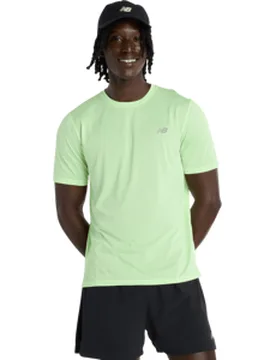 RC ESSENTIAL T-Shirt Herren Afterglow Heather L - New Balance - FashionsVida