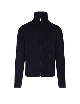 Cardigan en cachemire bleu marine 56 - Gran Sasso - FashionsVida