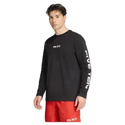 Maglietta A Maniche Lunghe Logo Black