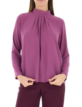 Blusa drappeggiata ROSA MALVA L - Rinascimento - FashionsVida