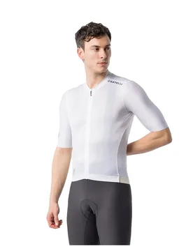 Maglia A Maniche Corte #giro109 Espresso 2 White - Castelli - FashionsVida