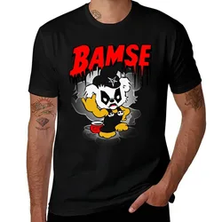 Black Metal Bamse T-Shirt Plus Size Basic Cotton T-Shirt