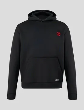Official Haas Team Unisex Monogram Linear Back Graphic Pullover Hoodie - Black M unisex - Castore - FashionsVida