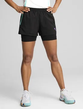 Pantalón padel de Mujer Individual Padel 2in1 Training Shorts Wmns - Puma - FashionsVida