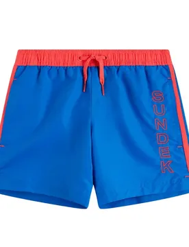 Pantaloncino Da Bagno Iconic Taffeta Quick Dry Over Sky 4 Anni - Sundek - FashionsVida
