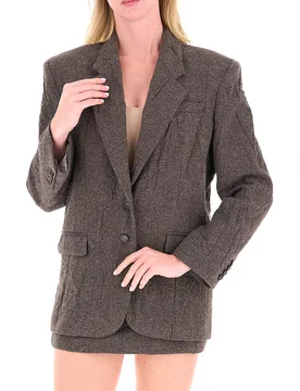 Blazer misto lana FANGO 40 - Erika Cavallini - FashionsVida